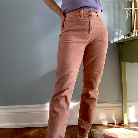Salmon pink corduroy pants - Picture 3 of 3